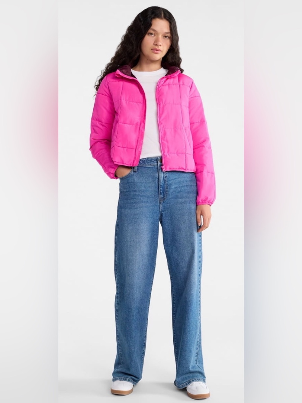 NWT no boundaries Pink Puffer Jacket size
large/xlarge
